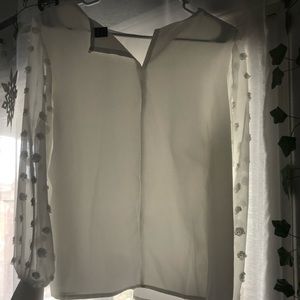 White long sleeve sheer top 3 for $18 item